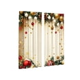 thumbnail image 2 of 2 Pack Christmas Decorative Curtains,65 x 29 in Printed Semi Sheer Window Curtains for Living Room Bedroom Holiday Decor, 2 of 6