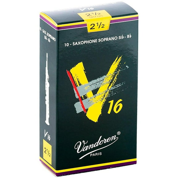 Vandoren Soprano Sax V16 Reeds Strength #2.5; Box of 10