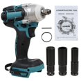 thumbnail image 1 of Llave de impacto sin escobillas de 21 V para baterías Makita, llave eléctrica ergonómica con mango antideslizante y luz de trabajo LED para facilitar el mantenimiento y las tareas de carpintería, 1 of 4