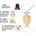 thumbnail image 4 of XIUDA Urn Necklace for Ashes, Wings Stainless Steel Cremation Jewelry Memorial Pendant Keepsake for Men -Gold, 4 of 6