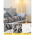 thumbnail image 4 of Red Gray Couch Cushion Covers Stretch, Washable Sofa Seat Covers Individual Seat Cushion Sofa Slipcovers Southwest Retro Ethnic AztecTexture Bohemian Couch Cover Furniture Protector S-1PCS, 4 of 7