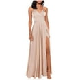 thumbnail image 1 of UPPADA Robe à Col Ras du Cou pour Femmes, Couleur Unie, Robes d'Invitée de Mariage, Ceinture, Cocktail, Fête, Tenue de Travail, Coupe Ajustée, Robe Crayon, Robes Midi Décontractées, Articles en Liquidation pour Vêtements pour Femmes, 1 of 5