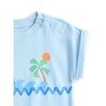 thumbnail image 2 of Wonder Nation Baby Boys Romper, Sizes 0-24 Months, 2 of 3