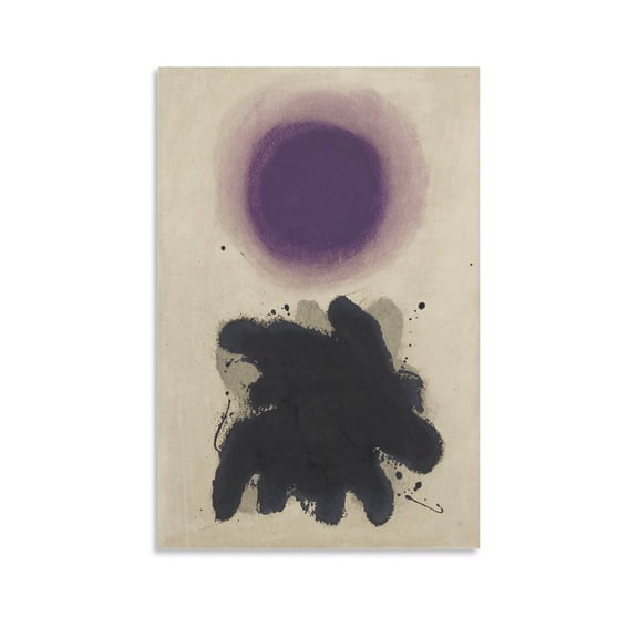 Adolph Gottlieb Violet Disc High-Definition Giclee Art Print Wall Art Picture Painting Poster Canvas Print Posters Artworks Bedroom Living Room Decor 12x18inch(30x45cm)