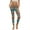 American Tribal Orange Teal, variant on Leopard Print White Brown Womens Yoga Pants with Pockets High Waisted Womens Leggings Fashion Exercise Yoga Leggings Lightweight Activewear Printed Ankle Leggings, 3XL
