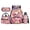 Cute Axolotl, variant on Snake 17 Inch Backpack Set for Boys Kids 4-Piece Lunch Bag Pencil Case Water Bottle Holder Green Camo Lightweight Tear-Resistant Large Capacity School Bookbag Back to School Must-Haves