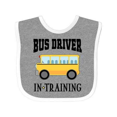 

Inktastic Bus Driver in Training Outfit Gift Baby Boy or Baby Girl Bib