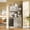Gray, variant on COZONY 71‑Inch Kitchen Hutch Cabinet with Acrylic Doors, White & Light Walnut Top, Pantry Organizer for Dining Room & Kitchen Storage,Gray