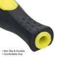 thumbnail image 4 of Uxcell 4.3 Inch Rubber File Handle, 3Pack File Cutting Tool File Handle Replacement for 0.31" Diameter File Black Yellow, 4 of 5