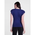 thumbnail image 3 of Scenario Women's and Women's Plus Tee with Short Bubble Cap Sleeves, Sizes XS-4X, 3 of 5