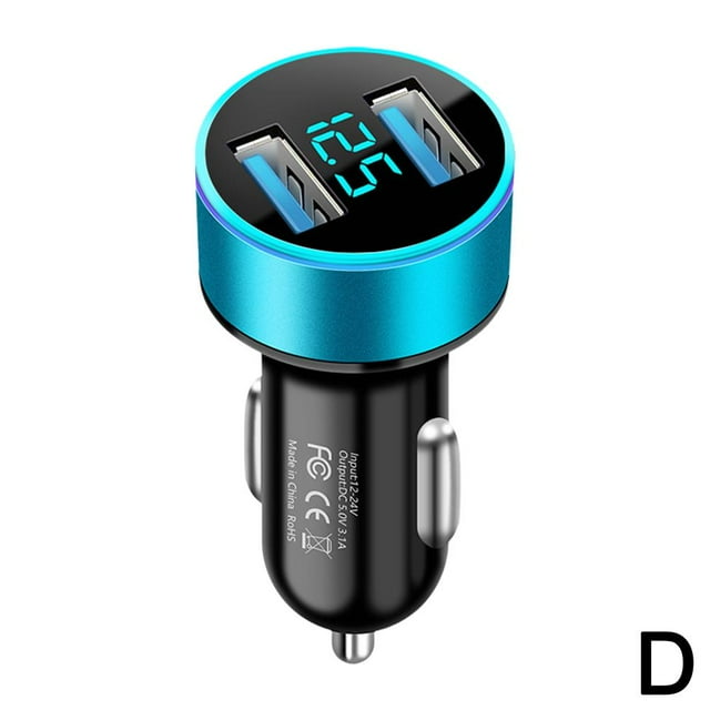 Chargeur de Voiture 31A Intelligent Double ports USB Charge Rapide Électronique Automobile