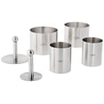 thumbnail image 1 of Kuchenprofi 0904982806 Stainless Steel 6-Piece Forming Rings with Tamper/Pushers, 1 of 4