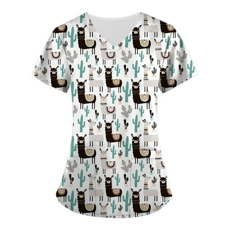 

CHMORA Women’s Medical Scrub Top Berkeley ave V-Neck Scrub Shirt Wrinkle Resistant Great for Nurses