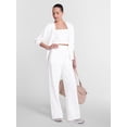 thumbnail image 3 of Athletic Works Women's and Women's Plus French Terry Wide Leg Pants, 31" Inseam, Sizes XS-4X, 3 of 6