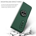 thumbnail image 3 of Samsung Galaxy Fold Case 2019(NOT for Z Fold 2 2020/Z Fold 3 2021),Allytech Slim PC Protective Case with 360 Degrees Ring Holder Kickstand Anti-Scratch Hard Folio Cover for Galaxy Fold(2019),Darkgreen, 3 of 9