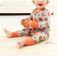 thumbnail image 5 of ATAIKU Infant Baby Footless Pajamas, Bamboo Newborn Boys Zipper Sleepers with Mitten Cuffs, Sleep Play PJs - Football, 5 of 10