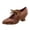 A-Brown223, variant on Womens Heeled Shoes Closed Point Toe Lace Up Cutout Faux Leather Soft Vintage Elegant Summer Office Casual Sandals For Ladies