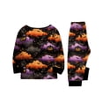 thumbnail image 5 of Matching Family Halloween Pajamas Set - 2026 Cute Ghost & Pumpkin Print Two-Piece Sleepwear Pjs - Family Matching Pajamas Soft Holiday Loungewear Halloween Matching Pajamas for Family, 5 of 6