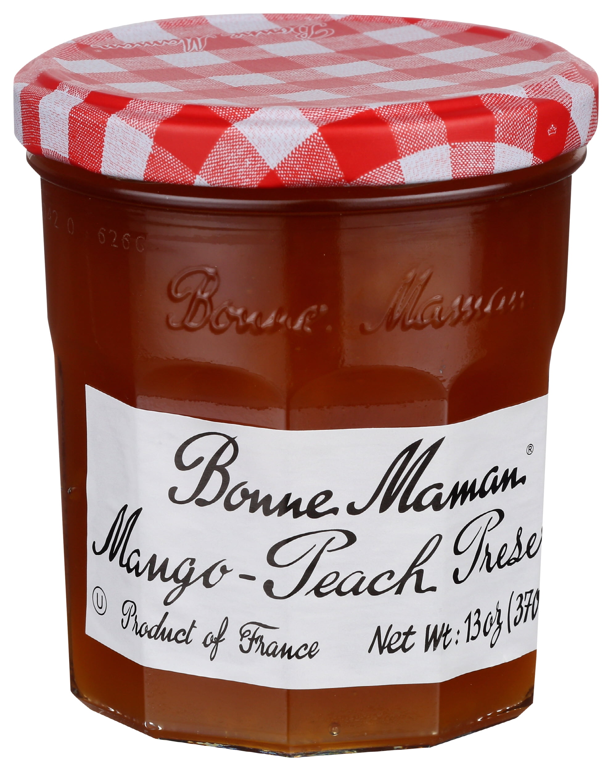 Pack of 6, Bonne Maman Mango-Peach Preserves, 13 oz