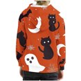 thumbnail image 3 of Odeerbi Kids Boys Girls Halloween Hoodies Printed Pullover Hooded Sweatshirts Children's Halloween Pattern Printed Hooded Sweatshirt Round Neck Long Sleeve Long Top Red, 3 of 3