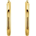 thumbnail image 2 of 14k Yellow Gold 40mm Polished Tube Hoop Earring Hoop Earring for Women - 4.5 Grams, 2 of 2