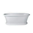 thumbnail image 4 of Vanity Art 67" x 32" Solid Surface Resin Stone Freestanding Bathtub, 4 of 6