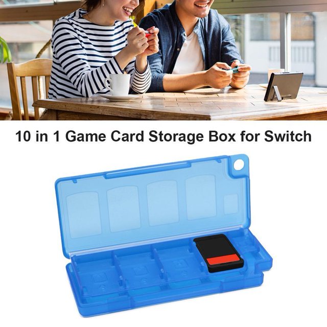 10 en 1 caja de almacenamiento de la caja del soporte de la tarjeta de memoria del juego para los accesorios del interruptor de Nintendo Hugtrwg Nuevos Originales