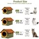 thumbnail image 5 of Cat Cave Bed For Indoor Cats Large Size Soft Plush Material Cartoon Cat House With Washable Cushion, 5 of 5