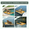 thumbnail image 4 of Dog Pool Ramp,Inflatable Dog Water Ramp,60×40" Pet Water Ramp for Dogs Up to 230lbs,95% Large Area EVA Covered,Suitable for Pool, Lakes, Boats and Docks,Yellow, 4 of 7