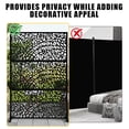 thumbnail image 6 of Garvee 72" x 47" Galvanized Steel Metal Privacy Screen, Freestanding Outdoor Decorative Garden Panel with Stand, Heavy Duty Room Divider for Patio, Balcony & Indoor Use (Broken Glass), 6 of 8