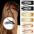 thumbnail image 1 of 10 pinzas para el pelo de doble agarre con cierre de metal, pasadores para peinar el cabello., 1 of 4