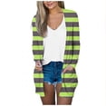 thumbnail image 1 of Pisexur Veste pour Femmes, Cardigans à devant Ouvert, Manteaux Trench, Vestes d'Automne, Mode Féminine Décontractée, Chemise Imprimée à Manches Longues, Cardigan, 1 of 5