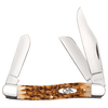 Case Peach Seed Jig Amber Bone Stockman 00128