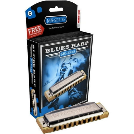 Hohner Blues Harp MS Modular System Diatonic Harmonica, A-Major