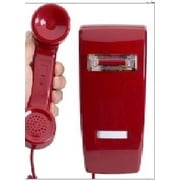 Emergency Red Wall Telephone Preprogrammed To 911