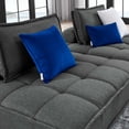 thumbnail image 6 of Tufted Loveseat Sofa Set, Fabric, Grey Gray, Modern Contemporary Urban Design, Living Lounge Room Hotel Lobby Hospitality, 6 of 6