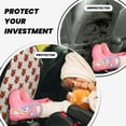 thumbnail image 3 of Goofa Snake Around Heart Pattern Car Back Seat Protector for Kids (2 Pack) ,Anti-kick Storage Mat for Car Seats,Shields from Footprints, 3 of 6