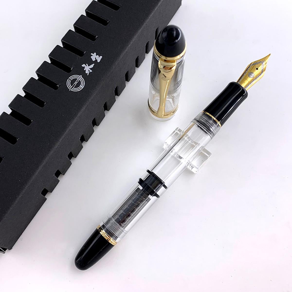 1 x Fountain Pen Golden Clip EF/M Nib Office/Business/Writing/Students/Calligraphy/Collectibles