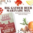 thumbnail image 4 of (4 pack) Four Sixes Big Gather Beer Marinade Mix, Meat Marinade, Hint of Citrus, 1.25 oz Packet, 4 of 13