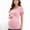 Pink, variant on Yawrut Round Neck Maternity T-Shirt, Soft Stretchy Ruched Pregnancy Top, Casual Short Sleeve Maternity Tee for All Trimesters, Daily Home Work Pregnant Shirts