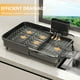 thumbnail image 3 of Estante para secar platos KLKE, ampliable, con escurridor y orificio para utensilios, 3 of 6
