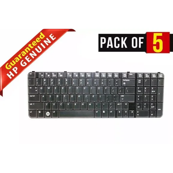 Pre-Owned LOT x 5 HP Pavilion HDX9000 Series Black US QWERTY Keyboard 448159-001
