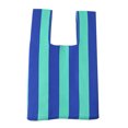 thumbnail image 2 of Bolsa con asa superior a rayas para mujer, de mano tejido a la moda, portátil para el trabajo (estilo 8) Ndcxsfigh Para Estrenar, 2 of 7