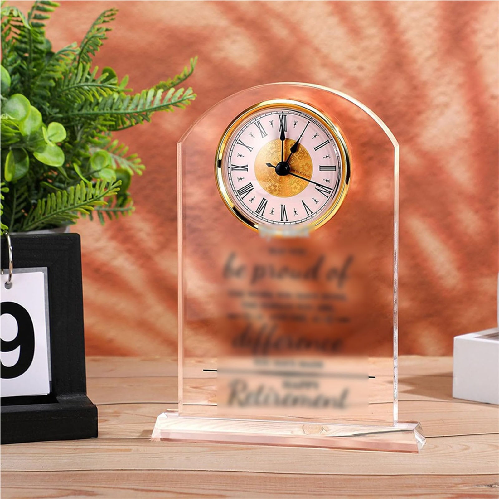 Quartz Clock Insert, Silent Modern Clock Movement, Mini Round Clock for Home, Office & DIY Decor
