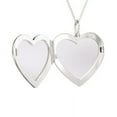 thumbnail image 2 of Initial Heart Locket Necklace in 10K White Gold, 2 of 2
