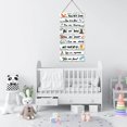 thumbnail image 3 of Decoración de habitación de bebé Woodland para dormitorio de bebé – Decoración de pared con temática de animales de safari de la selva para niños pequeños o niñas – Colorido elefante jirafa león bosqu, 3 of 5