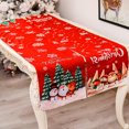 thumbnail image 4 of Mesa De Navidad Con Patrón De Muñeco De Nieve De Papá Noel Blanco Corredores De Mesa Rojos Suministros De Decoración Para Fiestas Navideñas Reunión Familiar Decoraciones Temáticas Vogacara HA045936-02, 4 of 6
