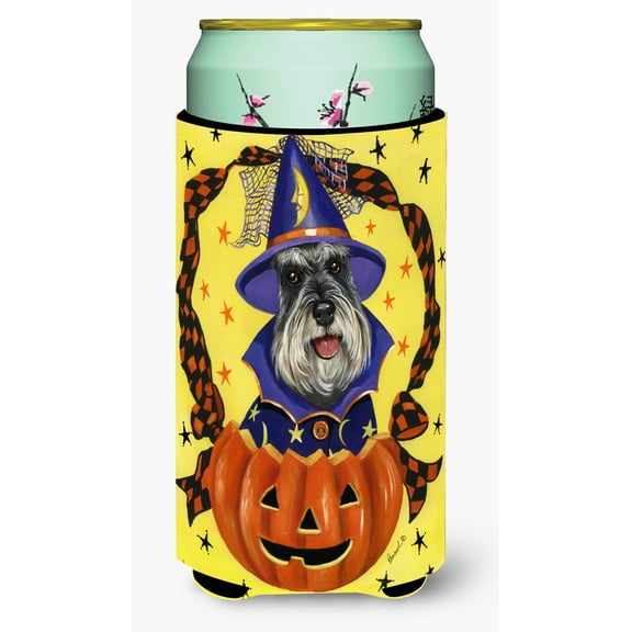Carolines Treasures Schnauzer Halloween Tall Boy Hugger Tall Boy multicolor