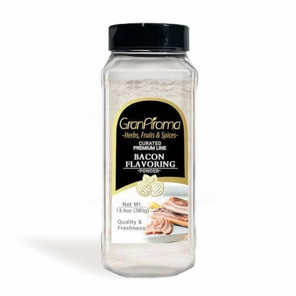GranAroma Bacon Seasoning Powder, Flavorful Rub, Versatile Snack Seasoning 13.6 Ounce
