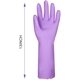 thumbnail image 5 of Guantes de limpieza para lavavajillas domésticos sin látex, forro de algodón, guantes de cocina, 2 pares (púrpura, mediano) Jormftte WMPH-692, 5 of 7